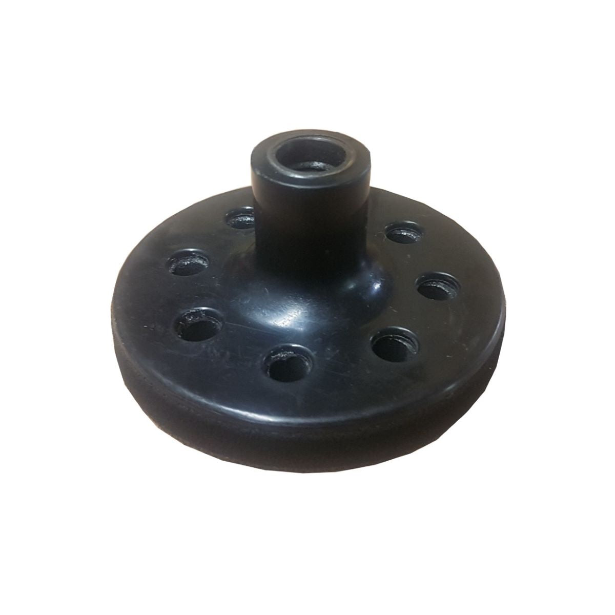 5" 8 Hole Black Hook Rotary Pad w/ Center Screw - For Rotary Sander Hook Discs