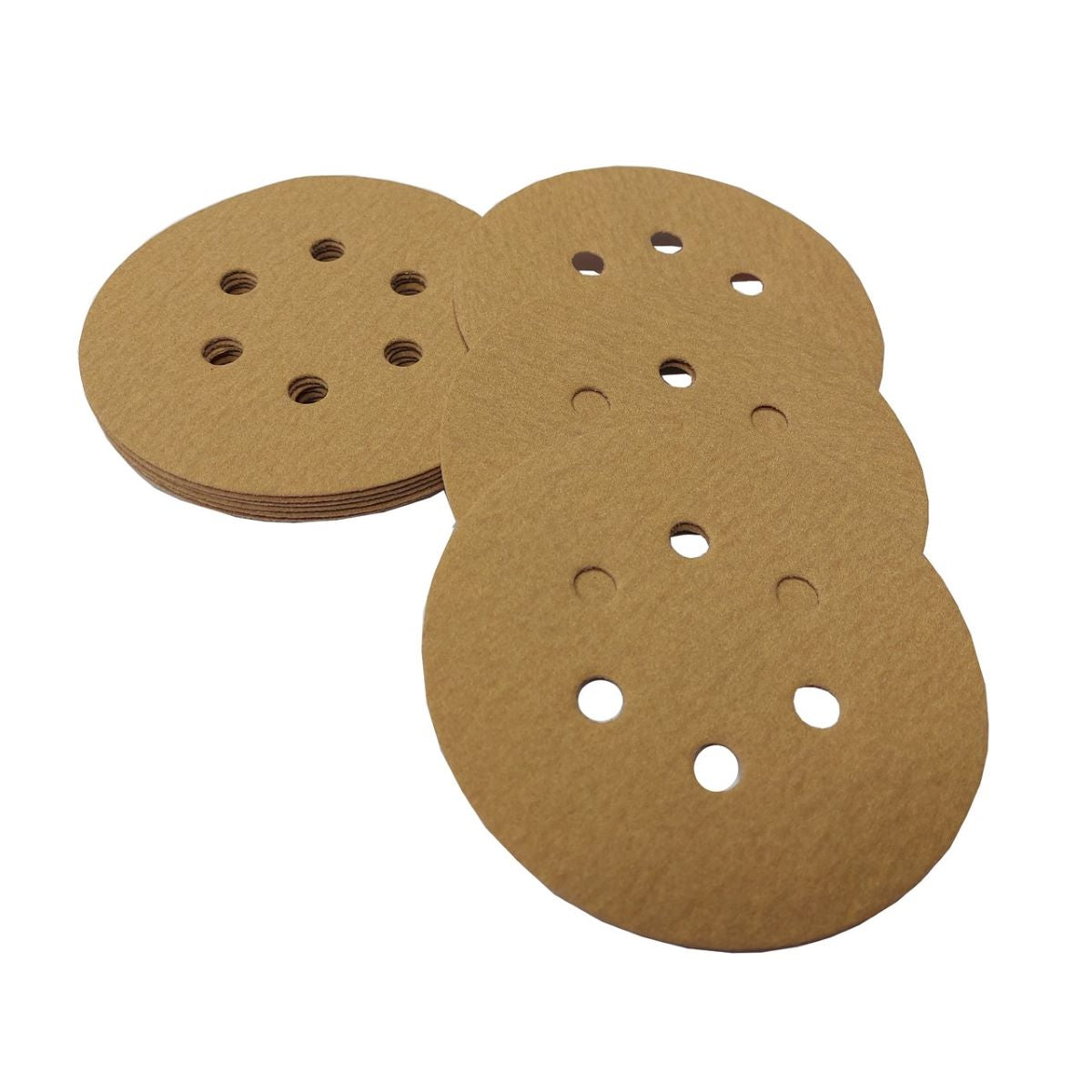 5" 6 Hole Gold Hook Paper (Velcro) - per 100