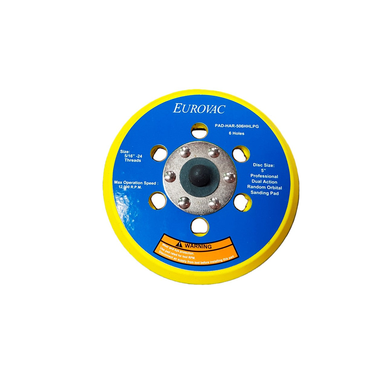 5" 6 Hole Hook Low Profile Pad W/Groove