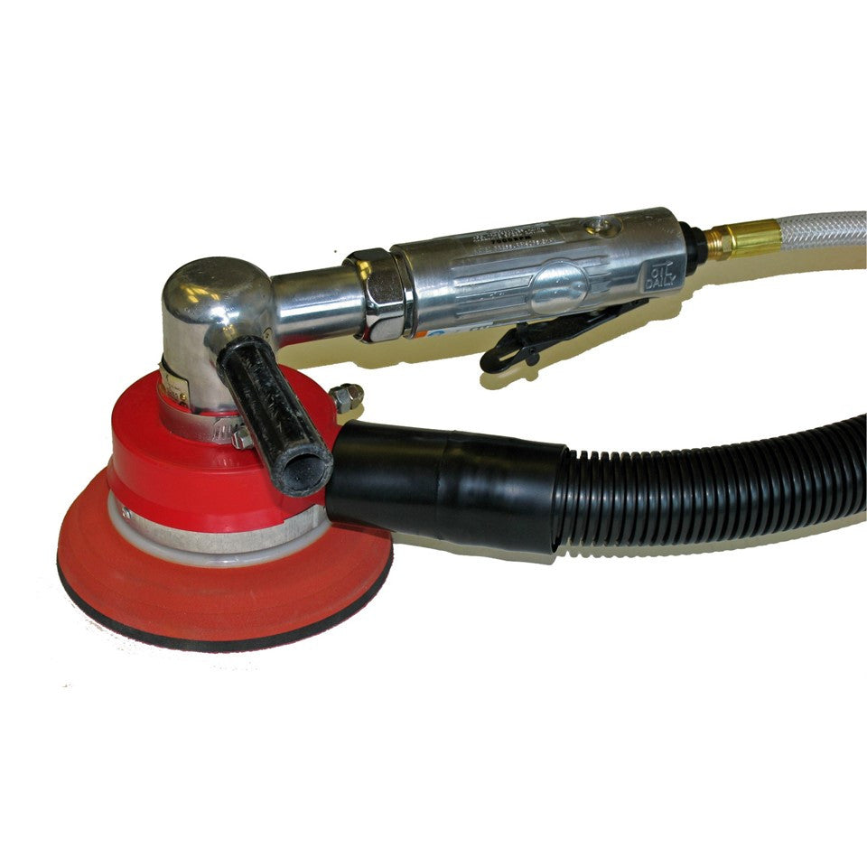 Eurovac 6" Resin Cloth Rotary Sander w/16 Hole Hook Vacuum Shroud