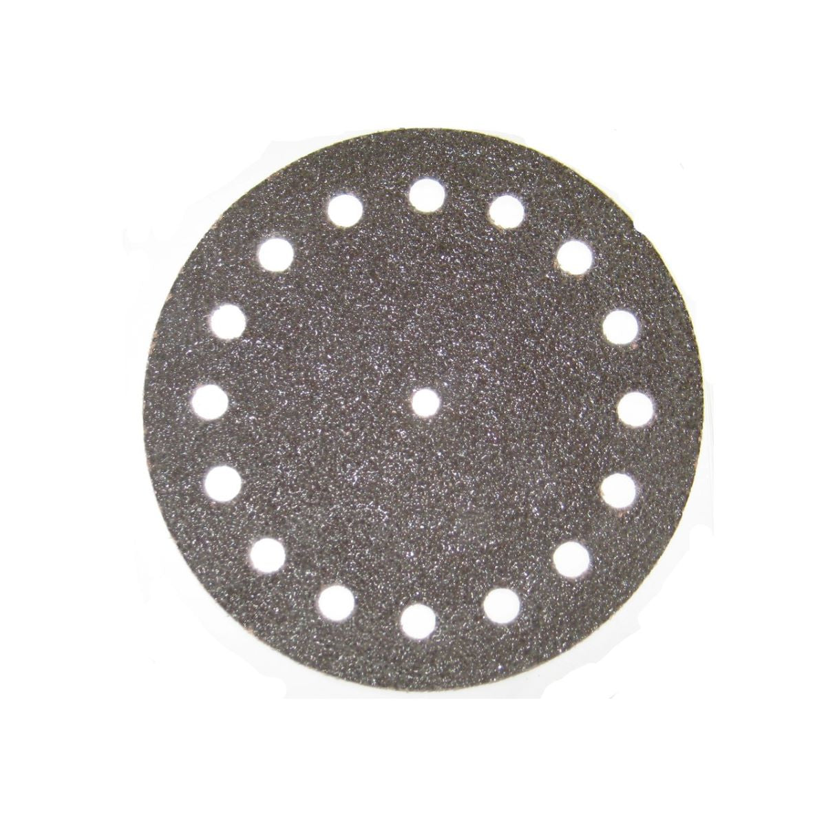 8" 16 Hole (Outer Edge) Black Silicon Carbide Resin Cloth Hook Paper - per 100