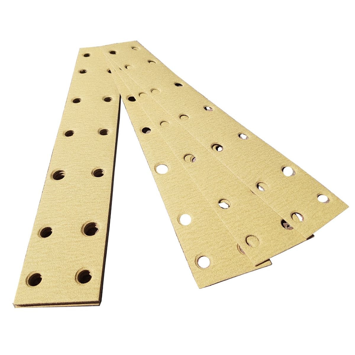 2 3/4" x 15-3/4" 14 Hole Large Handsander Gold Hook Paper - per 100