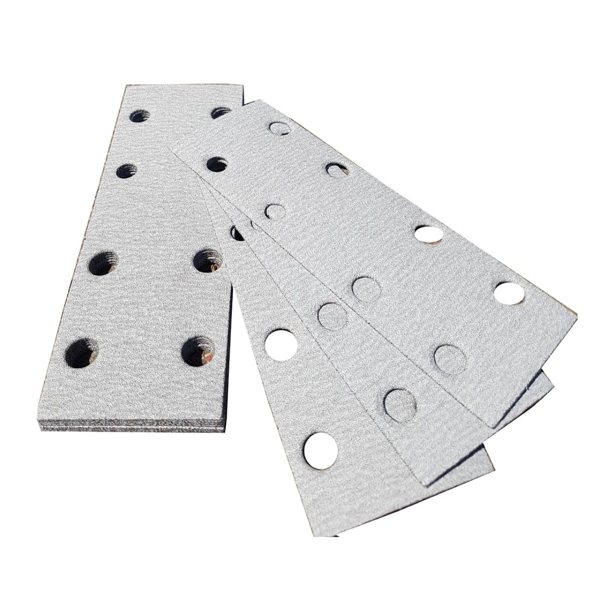 2 3/4" x 7-3/4" 14 Hole Medium Handsander Silver Hook Paper - per 100
