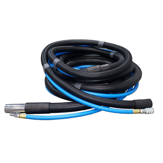 1 1/4" x 15' Black Static Conductive Hose w/ Adaptor & Air