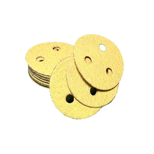 3" 3 Hole Gold Hook Paper (Velcro) - per 100