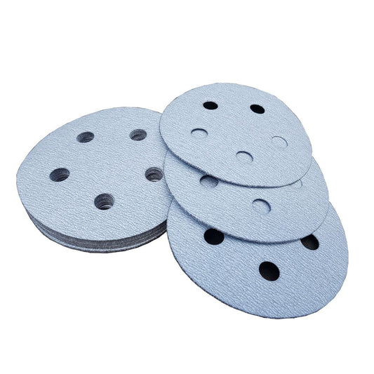 5" 5 Hole Silver Hook Paper (Velcro) - per 100