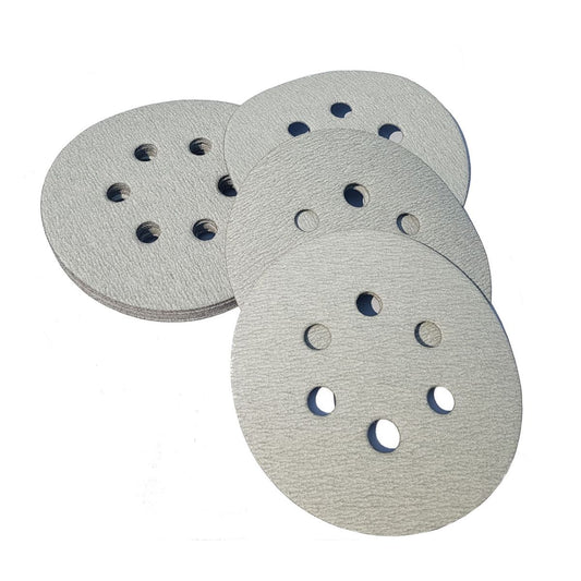 5" 6 Hole Silver Hook Paper (Velcro) - per 100