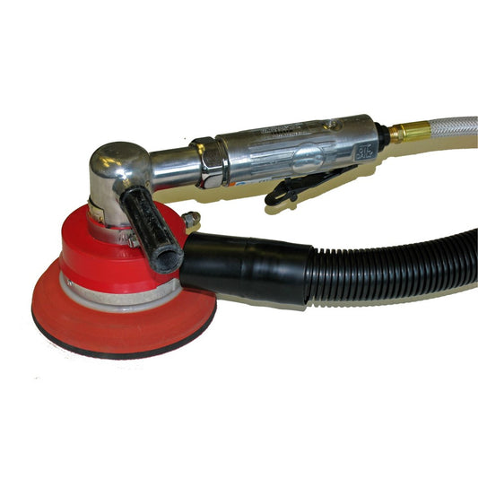Eurovac 6" Resin Cloth Rotary Sander w/16 Hole Hook Vacuum Shroud