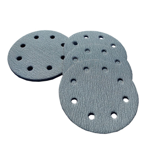 6" 8 Hole (Outer Edge) Silver Hook Paper (Velcro) - per 100