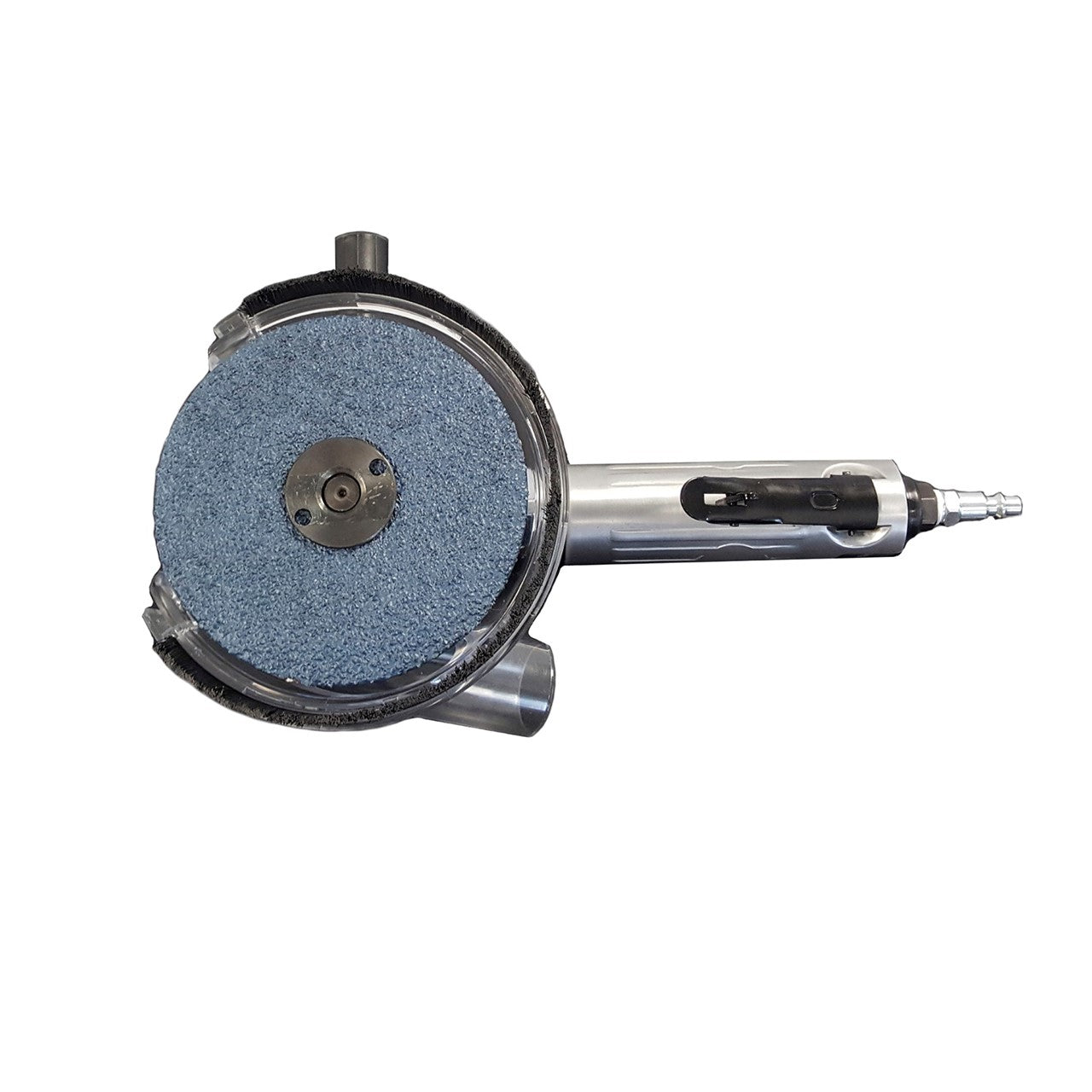 5" Fiber Disc "Industrial" Rotary Sander w/Plastic Brush Shroud Vacuum Ready
