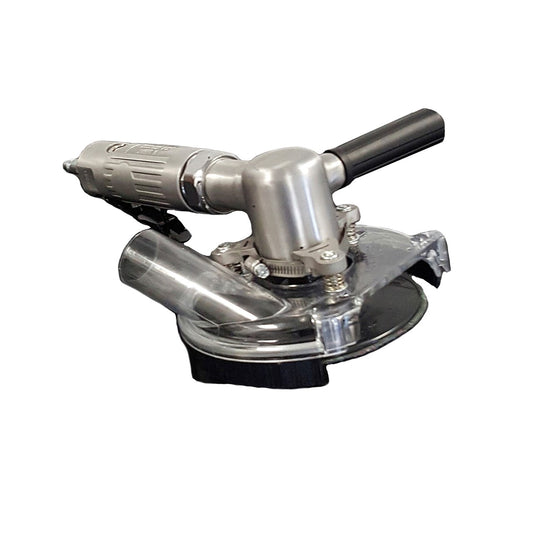 Eurovac 5" Fiber Disc Rotary Sander w/Plastic Brush Shroud Vacuum Ready