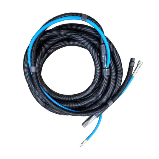 1 1/4" to 1" x 25' Black Static Conductive Hose w/ Adaptor & INTERNAL Air