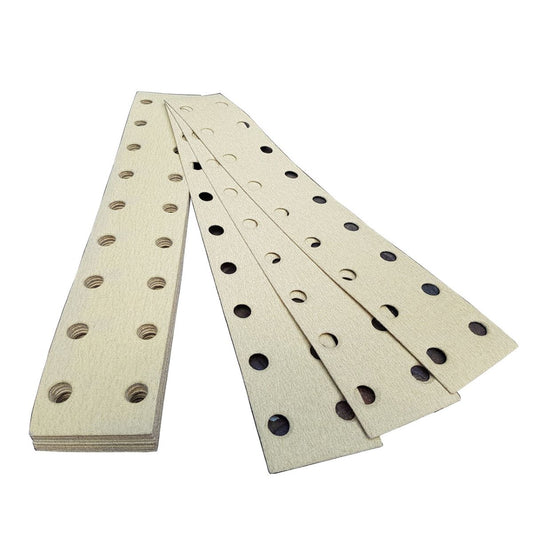 2 3/4" x 16" 18 Hole Longboard Gold Hook Paper - per 100