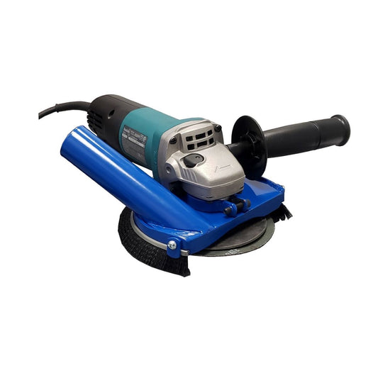 Makita #9015DB 5" Grinder w/Steel Brush Vacuum Shroud (Electric)