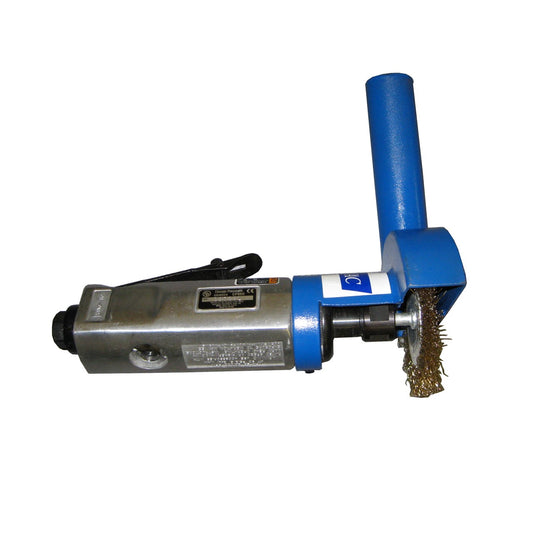 Wire Brush Pneumatic Tool - Dustless Vacuum Shroud